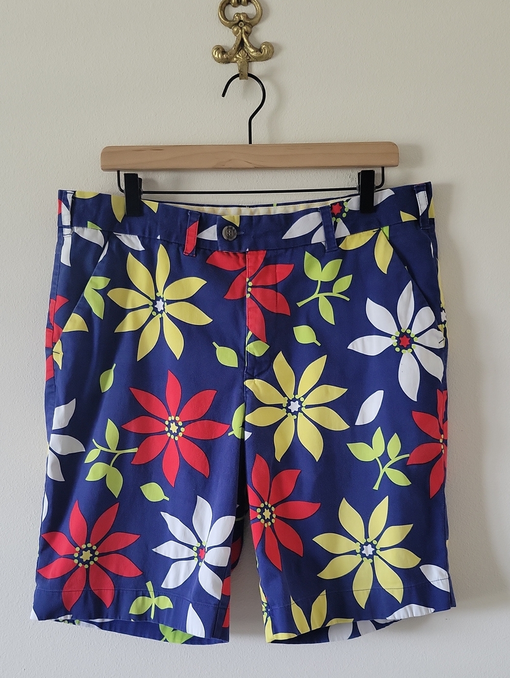 Loudmouth‎ Blue Floral Golf Shorts Size 36